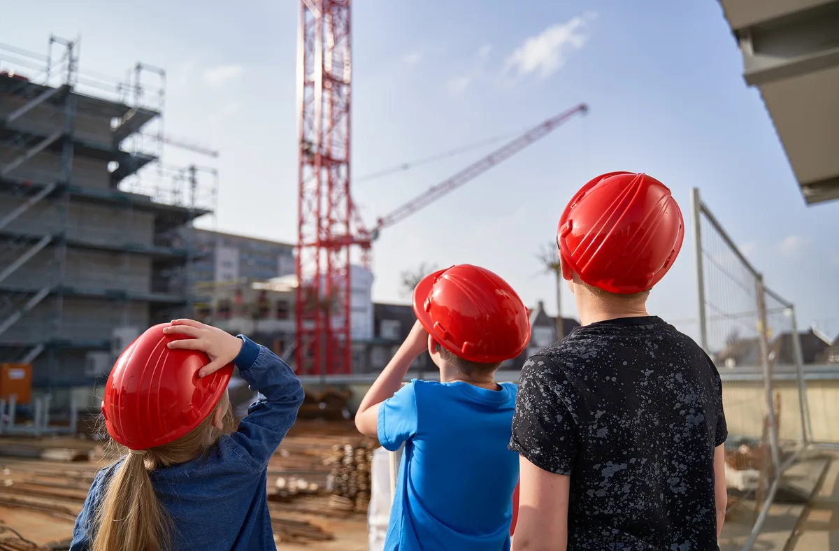Kinder-Baustellenführungen am Rathaus Center Monheim - Bild 2